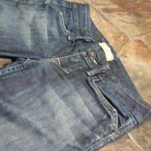 Flare dark fashion blue jeans